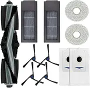 Replacement Parts for ECOVACS Deebot X2 Omni Robot Vacuum 1 Main Brush 4 Side Brush 2 Filter 2 Mop Cloth 2 Dust Bag Accessories