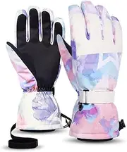 [Generic] Ski Gloves for Men and Women, Warm Ski Gloves with Touch Screen, Fleece Lining, for