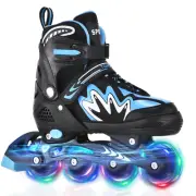 TOMSHOO Kids Roller Blades Adjustable Roller Skates Quiet Rollerblades K1B1