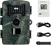 36MP 1080P Day Night P Video Taking Trail Camera Multi-Function Huntings Animal Observation House ing Camera IP54 with 34 Infrared Lights Camera Camouflage One Size