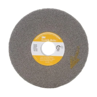 Scotch-Brite Light Deburring Wheel, LD-WL, 8S Fine, 6 in x 1/2 in x 1 in
