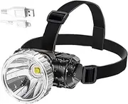 LED Head Lights - USB Rechargeable Head Torch - High Brightness, Adjustable Modes, Outdoor Gear for Camping Hiking Hunting Fishing Running