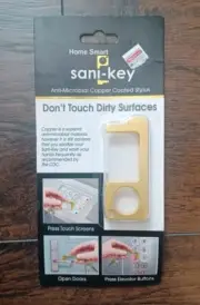 Home Smart Sani-Key No Touch Copper Coated Stylus Anti Microbial New ~ Trl8#33