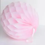 Baby Pink Paper Honeycomb Ball