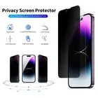2x Privacy Tempered Glass Screen Protector Anti-Spy For iPhone 14 13 12 Pro Max