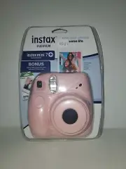 FIJIFILM INSTAX MINI 7 INSTANT CAMERA INCLUDES 10PK FILM N BATTERIES. (3 Colors)