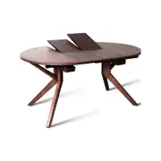 Casa Hardwood Extendable Dining Table | Round | Arabica Walnut