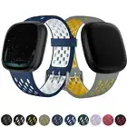 For Fitbit Versa 3 4 Sense 2 Wrist Silicone Sport Breathable Bracelet Strap Band