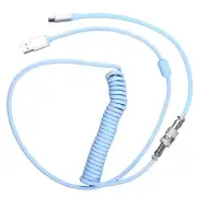 Coiled Type-C USB Aviators Cable for Mechanical Keyboard Coil Type C Connector