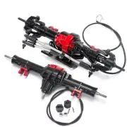 FLYXM Aluminum Front & Rear Axles With Lock For 1/10 SCX10 RC4WD D90 RC Crawler