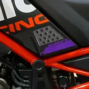 labelbike - 3D Stickers Motorcycle Protections and Side Decorations in Resin Compatible with Aprilia Tuareg Rally 660 - Color Purple Black Carbon