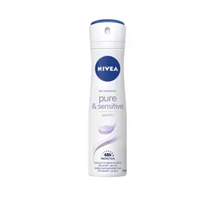 (6入組)【NIVEA 妮維雅】止汗爽身噴霧 舒敏系列150ml(獨特舒敏止汗乾爽效果)