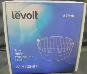 Genuine LEVOIT LV-H132-RF True HEPA Air Purifier Replacement Filter - Pack of 2