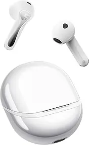 [SoundPEATS] Air5 Wireless Earbuds with aptX Adaptive Lossless, Bluetooth 5.4 Earphones with 6 Mics Compatible with Snapdragon Sound, 13 mm Driver, 30H Playtime, Qualcomm QCC3091, PeatsAudio APP (White)