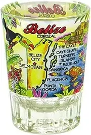 Belize Double Shot Glass