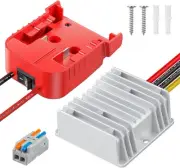 Vibit 18 V to 12 V Step-Down Converter for Milwaukee M18 Battery, DC Red
