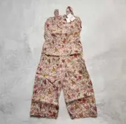 New girl's 4 J Crew x Crewcuts Liberty short sleeve floral jumpsuit