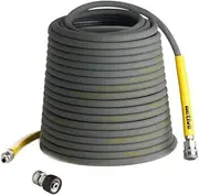 Pressure Washer Hose 50 Ft 5/16" - Kink Resistant Steel braided Power Washer Hose for All Electric & Gas Pressure Washers, Flex Hose w/Max 4000 PSI & 12 GPM at a peak temperature of 212F