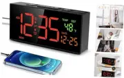Alarm Clocks for Bedrooms, Digital Alarm Clock with Date Temperature and