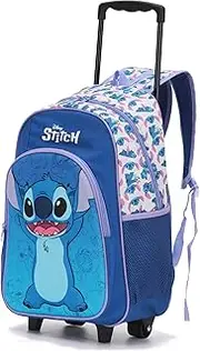 [Disney] STITCH 17 INCH EVA TROLLEY BACKPACK TROLLEY BACKPACK, BLUE/WHITE, 48 cm (H) X 29 cm (W) X 15 cm (D)