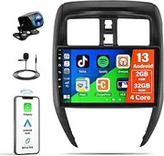 UNITOPSCI 2G+32G Android 13 Car Stereo for Nissan Versa Sedan 2015 2016 2017 2018 2019 Radio CarPlay Android Auto 10.1 Inch Touchscreen Bluetooth GPS Mirror Link FM/RDS WiFi SWC + Backup Camera Mic