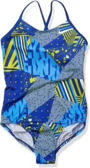 Nike Girls XS CrossBack One Piece Swimsuit NEW