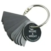 1/32-17/64" inch Engineers Radius Gauge Ring Type - Moore & Wright 204