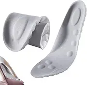 Breathable Foot Inserts,4D Thick Cushioning Insoles | Women Washable Anti Sweat Absorbent PU Damping Pad for Running Sports Catcoq