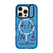 iPhone 16 Pro Impact Ring Stand Case MagSafe Compatible heart renew