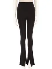 Black Stretch Jersey Trousers