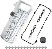 MILIPARTS Upgrade Aluminum Engine Valve Cover w/Gasket Compatible with 1998-08,2002 BMW 328i X5 323i 325i 325xi 330i 330xi 525i 528i 530i Z3 330ci 328ci 323ci 325ci E46 E60 M54 Replacement 11121432928