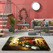 3D Retro House Alley NAO6875 Game Rug Mat Elegant Photo Carpet Mat Fay