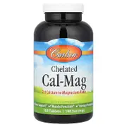 Carlson, Chelated Cal-Mag, 180 Tablets