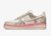 在飛比找Yahoo!奇摩拍賣優惠-Nike Air Force1 LOW07 白粉蛇紋 時尚 