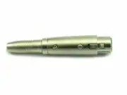 Microphone Adapter Standard 1/4" Phone Jack to 3 PIN Female XLR Style Connector