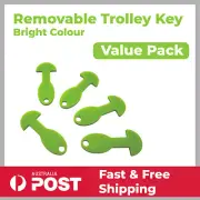 5x Trolley Keys Removable Shopping Cart Token for Coles/WWS/Aldi Trolleys