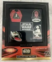 Original Star Wars Episode I 5 Piece Collector Pin Set Applause 1999
