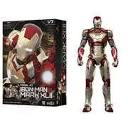 FondJoy Original Iron Man Action Figure, Tony Stark Legend Collection, Anime Model, Kids Gift, DIY Toys, MK42, MK43MK5, MK6, MK7, 1:7
