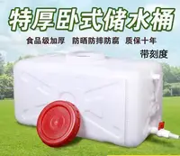在飛比找樂天市場購物網優惠-家用水桶塑膠桶臥式儲水箱桶子長方形水桶方桶蓄水桶帶蓋水塔水箱