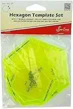 Quilting Patchwork SewingTemplate Sew Easy Hexagon Template Set 1.25 to 2 Inch