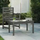 vidaXL Garden Table Grey 82.5x50.5x45 cm Solid Wood Pine BMG