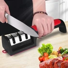 Kitchen Knife Sharpener 3 Segment Professional Sharpening Stone Grinder Kit Tool