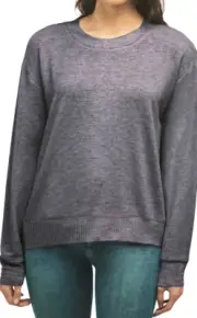Splendid Ladies' crew neck Long Sleeve Pullover Top Amethyst SZ S