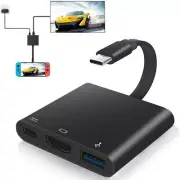 USB C Hub to HDMI-compatible Adapter OTG Thunderbolt 3 Dock with usb3.0 pd