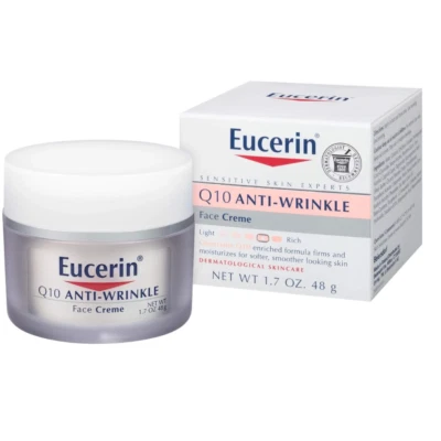 Eucerin Q10 Cream 1.7oz – Anti-Aging Moisturiser for Sensitive Skin, UK
