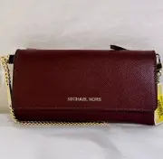 MICHAEL Michael Kors Large Two-tone Leather Convertible Chain Wallet