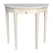 INTERNATIONAL CONCEPTS OT-3216H Round Half Table, 32 in W X 16 in L X 30.2 in