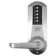 Kaba 5021XKWL-26D-41 Cylindrical Push Button Lock with Lever Xk Ko Us26D,...