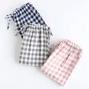 Couple Matching Plaid Pajama Pants (Various Designs) Men - Plaid - Navy Blue - M
