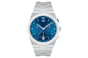 Movado Stainless Steel Blue Dial Chronograph Men's Swiss Made Watch - 3601199